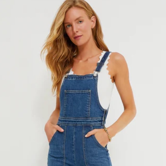 TUCKERNUCK White Ric Rac Compression Tank - Picture 2 of 6